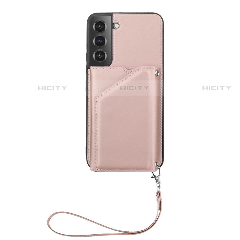 Handyhülle Hülle Luxus Leder Schutzhülle Y03B für Samsung Galaxy S21 5G Rosegold