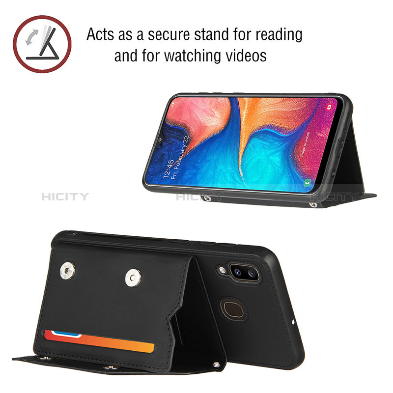 Handyhülle Hülle Luxus Leder Schutzhülle Y04B für Samsung Galaxy A30 groß