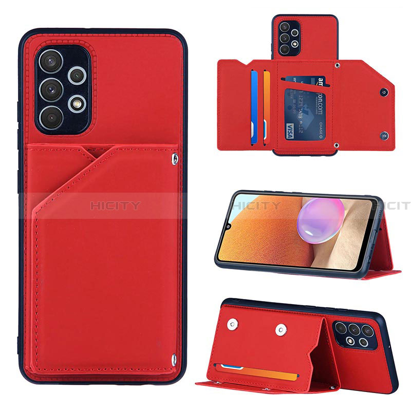 Handyhülle Hülle Luxus Leder Schutzhülle Y04B für Samsung Galaxy A32 4G Rot Plus