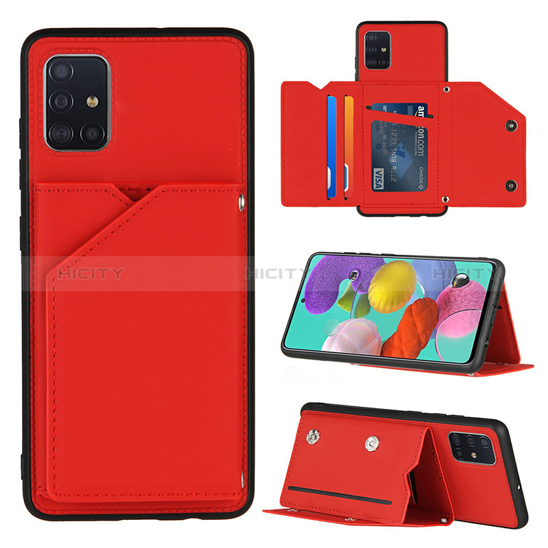 Handyhülle Hülle Luxus Leder Schutzhülle Y04B für Samsung Galaxy A51 4G Rot