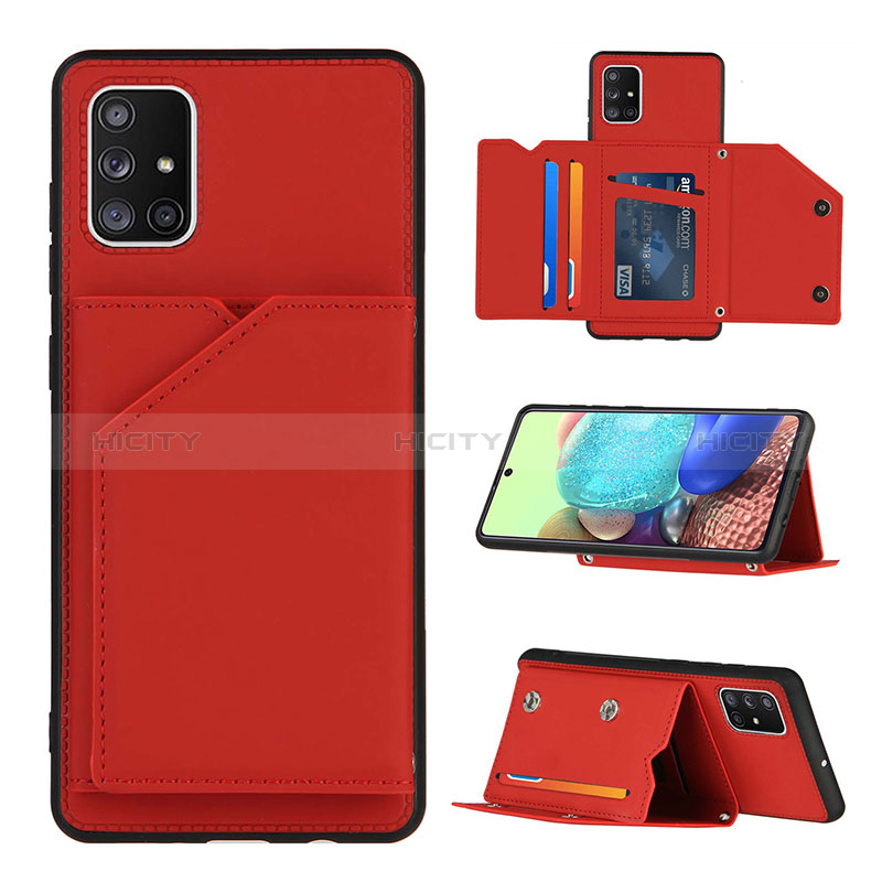 Handyhülle Hülle Luxus Leder Schutzhülle Y04B für Samsung Galaxy A71 5G Rot