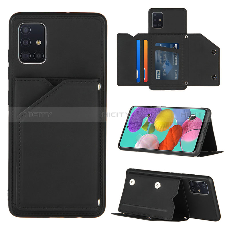 Handyhülle Hülle Luxus Leder Schutzhülle Y04B für Samsung Galaxy M40S Schwarz Plus