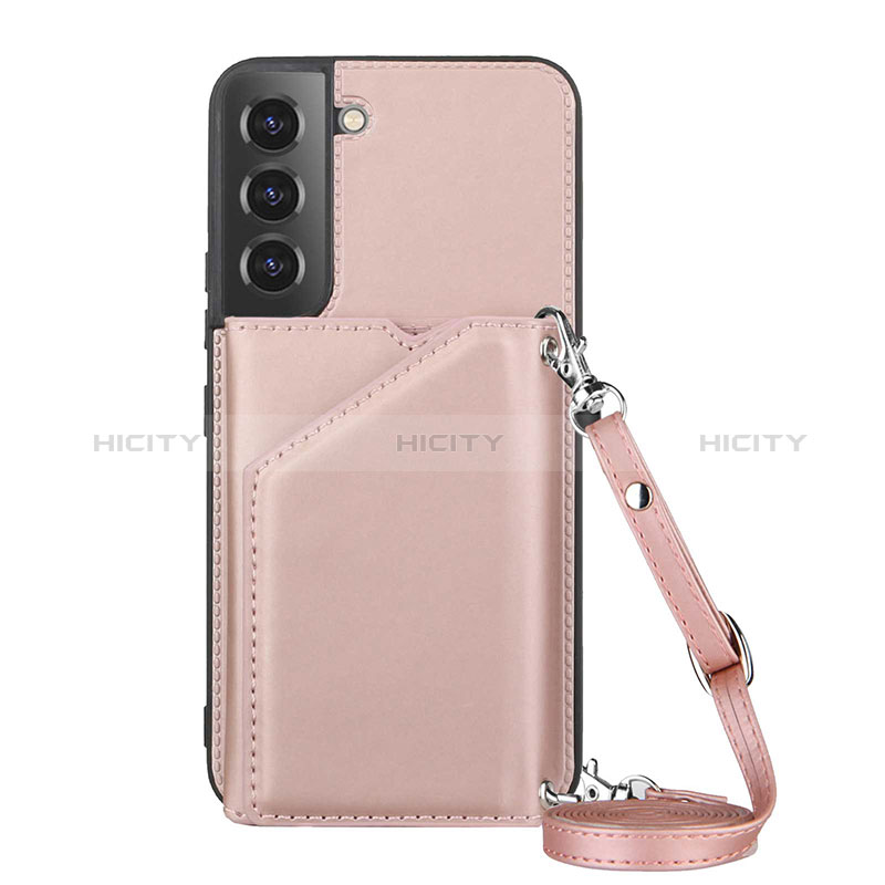 Handyhülle Hülle Luxus Leder Schutzhülle Y04B für Samsung Galaxy S24 5G Rosegold Plus