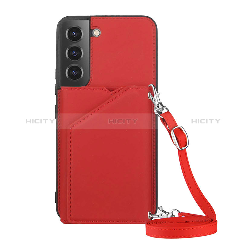 Handyhülle Hülle Luxus Leder Schutzhülle Y04B für Samsung Galaxy S24 5G Rot Plus