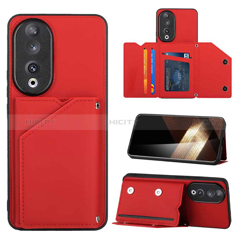 Handyhülle Hülle Luxus Leder Schutzhülle YB1 für Huawei Honor 90 5G Rot