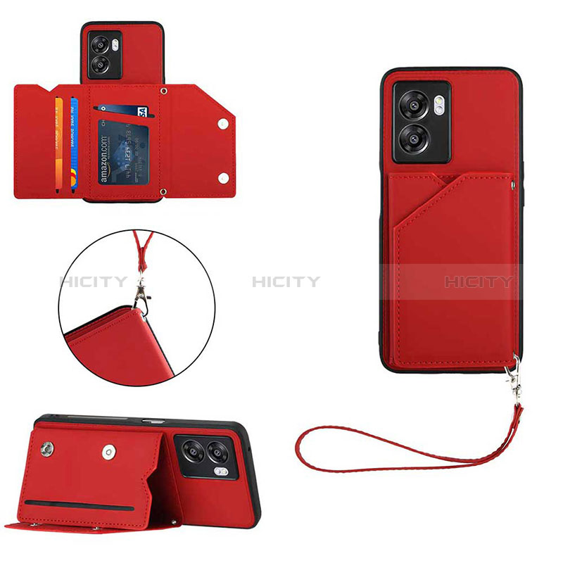 Handyhülle Hülle Luxus Leder Schutzhülle YB1 für Realme Narzo 50 5G Rot Plus