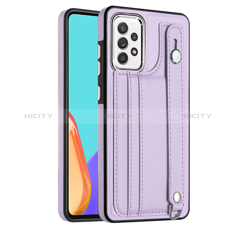 Handyhülle Hülle Luxus Leder Schutzhülle YB1 für Samsung Galaxy A52 4G Violett