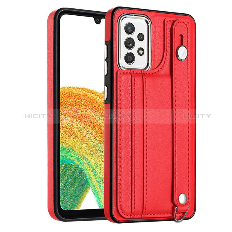 Handyhülle Hülle Luxus Leder Schutzhülle YB1 für Samsung Galaxy A73 5G Rot