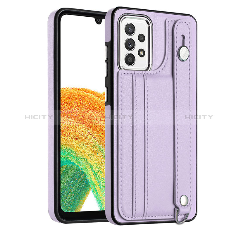 Handyhülle Hülle Luxus Leder Schutzhülle YB1 für Samsung Galaxy A73 5G Violett