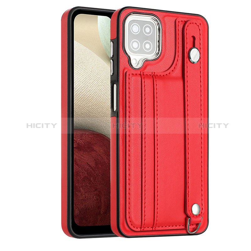 Handyhülle Hülle Luxus Leder Schutzhülle YB1 für Samsung Galaxy M12 Rot Plus