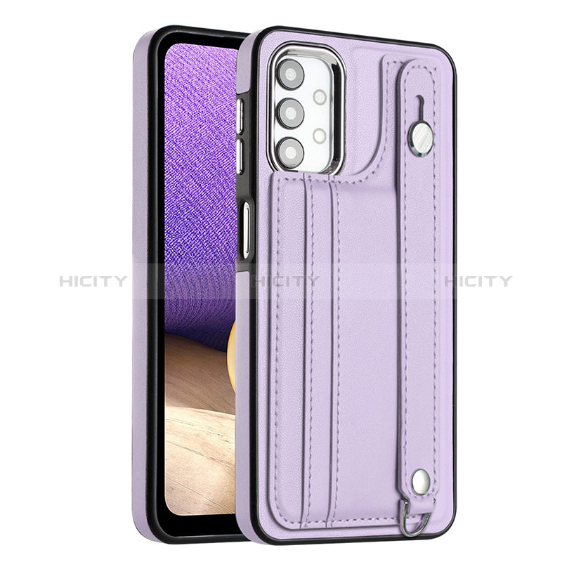 Handyhülle Hülle Luxus Leder Schutzhülle YB1 für Samsung Galaxy M32 5G Violett Plus