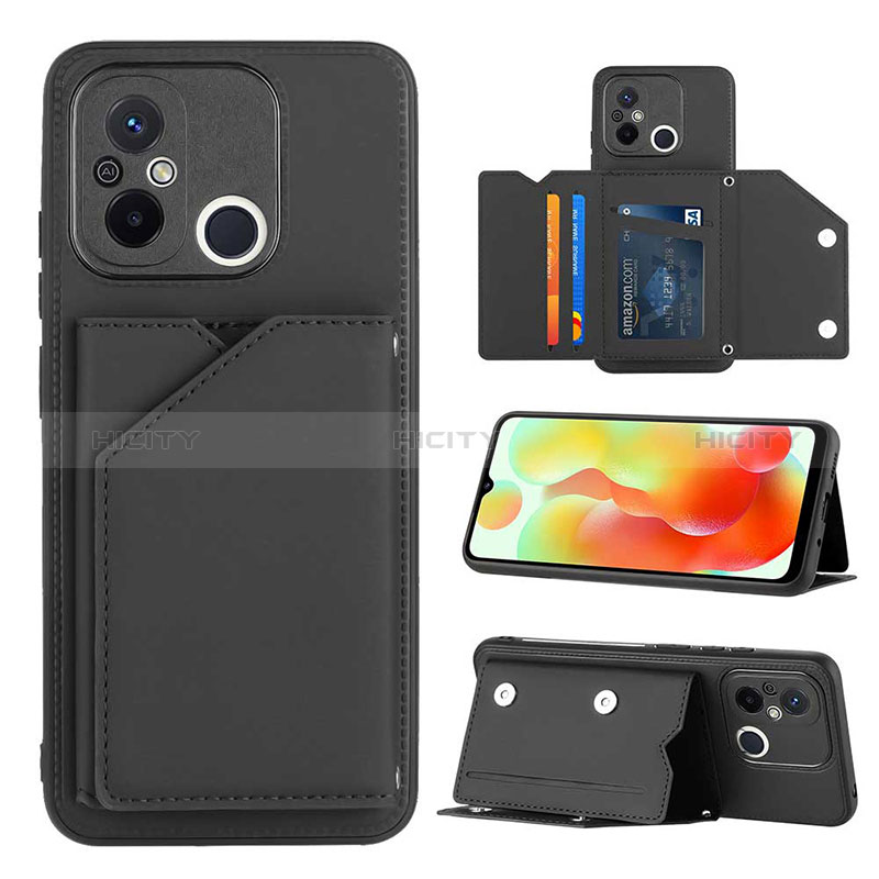 Handyhülle Hülle Luxus Leder Schutzhülle YB1 für Xiaomi Poco C55 Schwarz