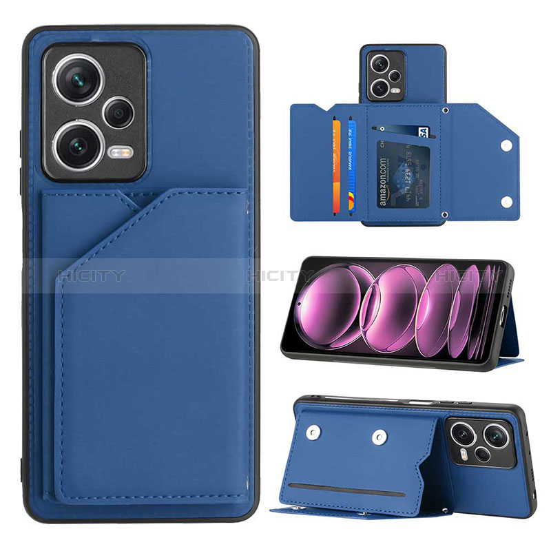 Handyhülle Hülle Luxus Leder Schutzhülle YB1 für Xiaomi Poco X5 5G Blau Plus