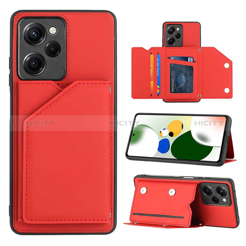 Handyhülle Hülle Luxus Leder Schutzhülle YB1 für Xiaomi Poco X5 Pro 5G Rot