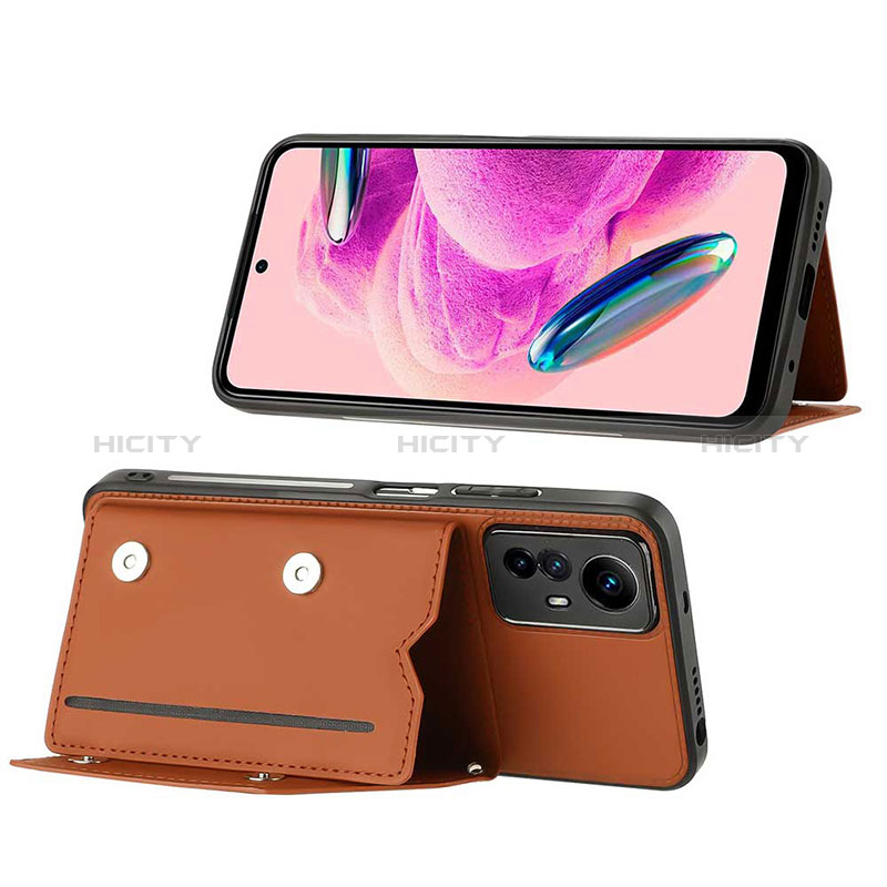 Handyhülle Hülle Luxus Leder Schutzhülle YB1 für Xiaomi Redmi Note 12S Braun