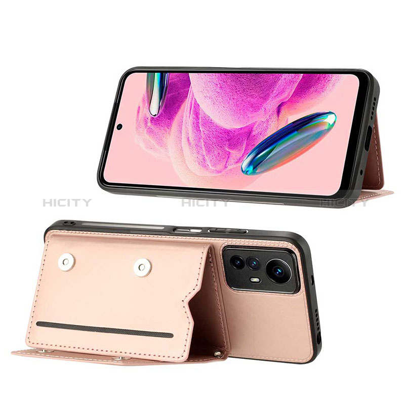 Handyhülle Hülle Luxus Leder Schutzhülle YB1 für Xiaomi Redmi Note 12S Rosegold