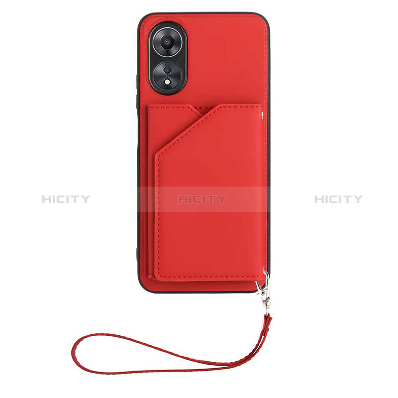 Handyhülle Hülle Luxus Leder Schutzhülle YB2 für Oppo A17 Rot Plus