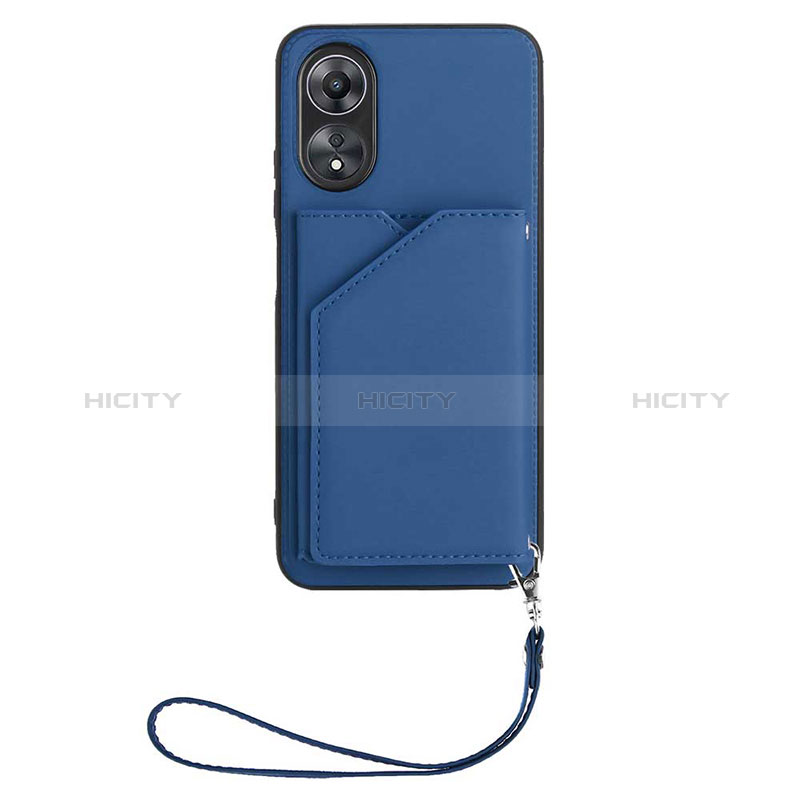 Handyhülle Hülle Luxus Leder Schutzhülle YB2 für Oppo A78 5G Blau