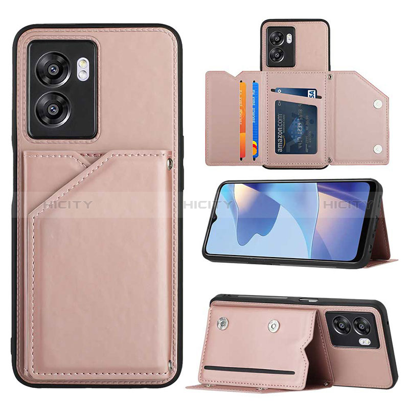 Handyhülle Hülle Luxus Leder Schutzhülle YB2 für Realme Narzo 50 5G Rosegold Plus