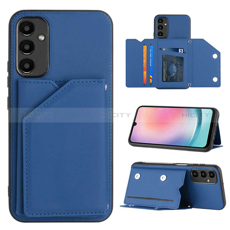 Handyhülle Hülle Luxus Leder Schutzhülle YB2 für Samsung Galaxy M44 5G Blau