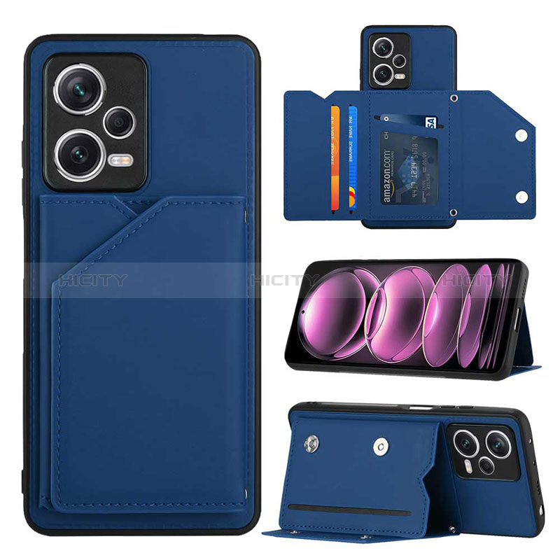 Handyhülle Hülle Luxus Leder Schutzhülle YB2 für Xiaomi Redmi Note 12 Explorer Blau Plus