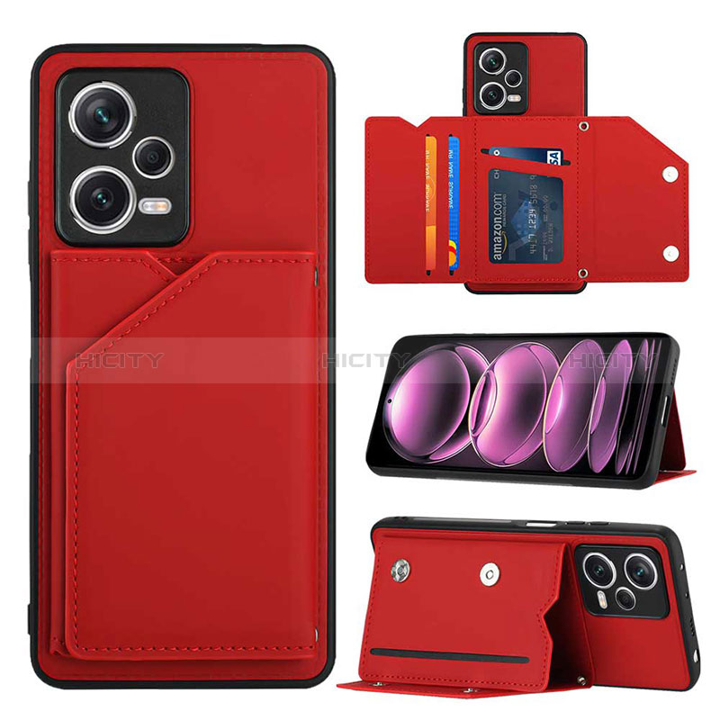 Handyhülle Hülle Luxus Leder Schutzhülle YB2 für Xiaomi Redmi Note 12 Explorer Rot Plus