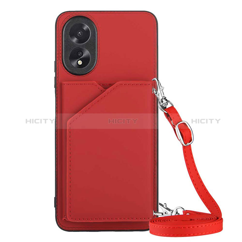 Handyhülle Hülle Luxus Leder Schutzhülle YB3 für Oppo A78 4G Rot