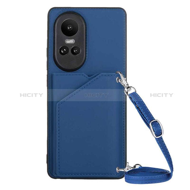 Handyhülle Hülle Luxus Leder Schutzhülle YB3 für Oppo Reno10 5G Blau