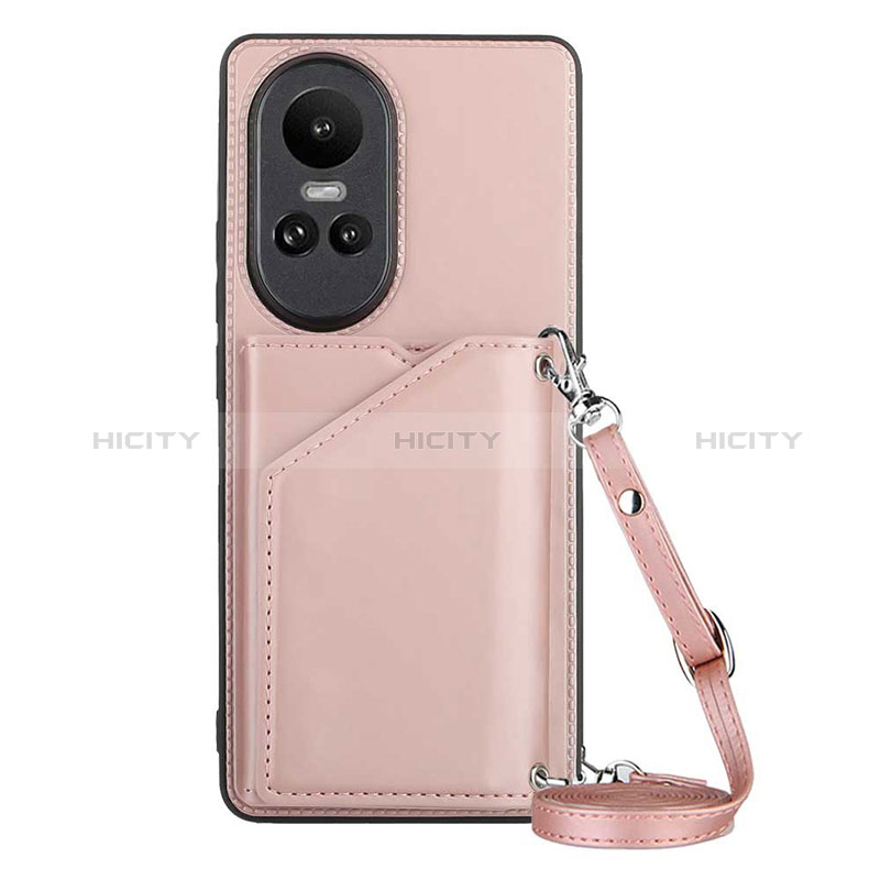 Handyhülle Hülle Luxus Leder Schutzhülle YB3 für Oppo Reno10 5G Rosegold