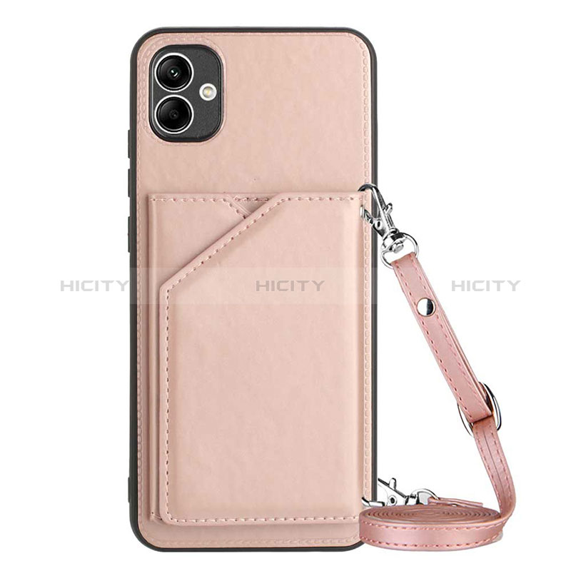 Handyhülle Hülle Luxus Leder Schutzhülle YB3 für Samsung Galaxy A04 4G Rosegold Plus