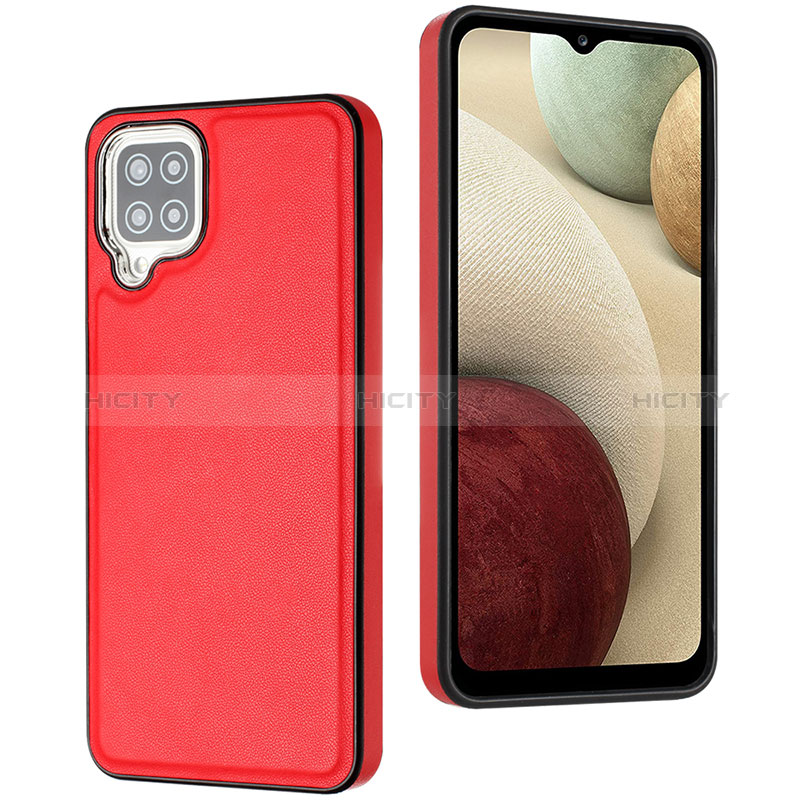 Handyhülle Hülle Luxus Leder Schutzhülle YB3 für Samsung Galaxy A12 5G Rot Plus