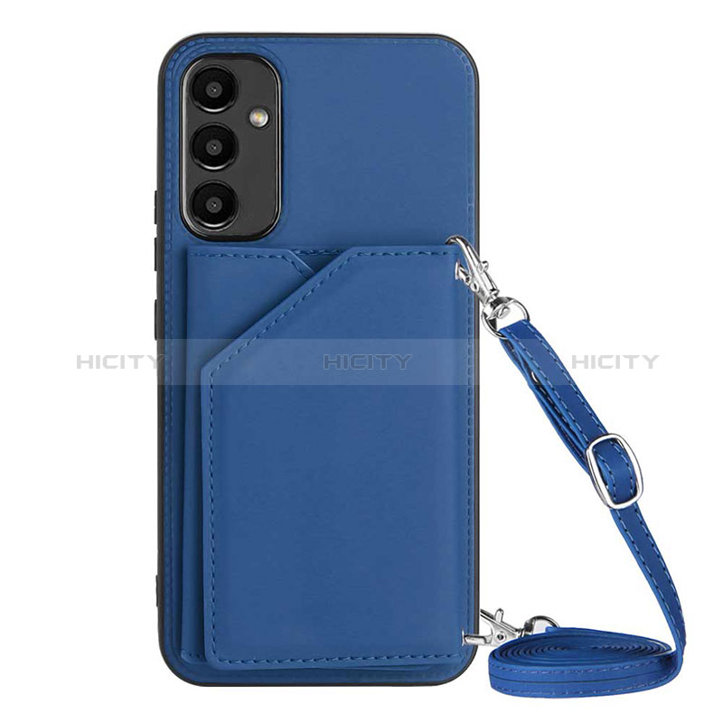 Handyhülle Hülle Luxus Leder Schutzhülle YB3 für Samsung Galaxy Quantum4 5G Blau