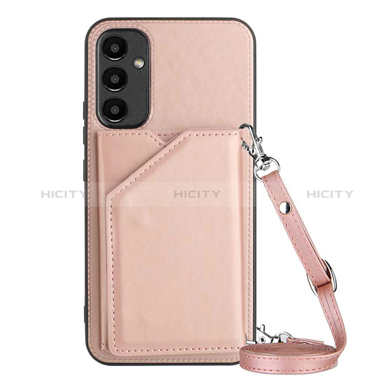 Handyhülle Hülle Luxus Leder Schutzhülle YB3 für Samsung Galaxy Quantum4 5G Rosegold Plus