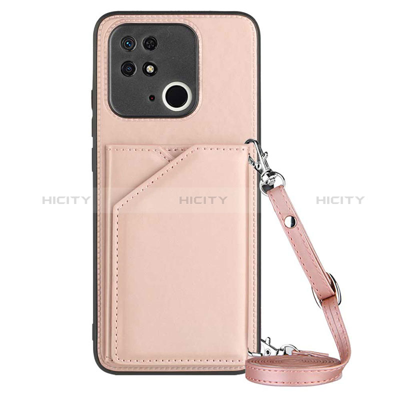 Handyhülle Hülle Luxus Leder Schutzhülle YB3 für Xiaomi Redmi 10 India Rosegold