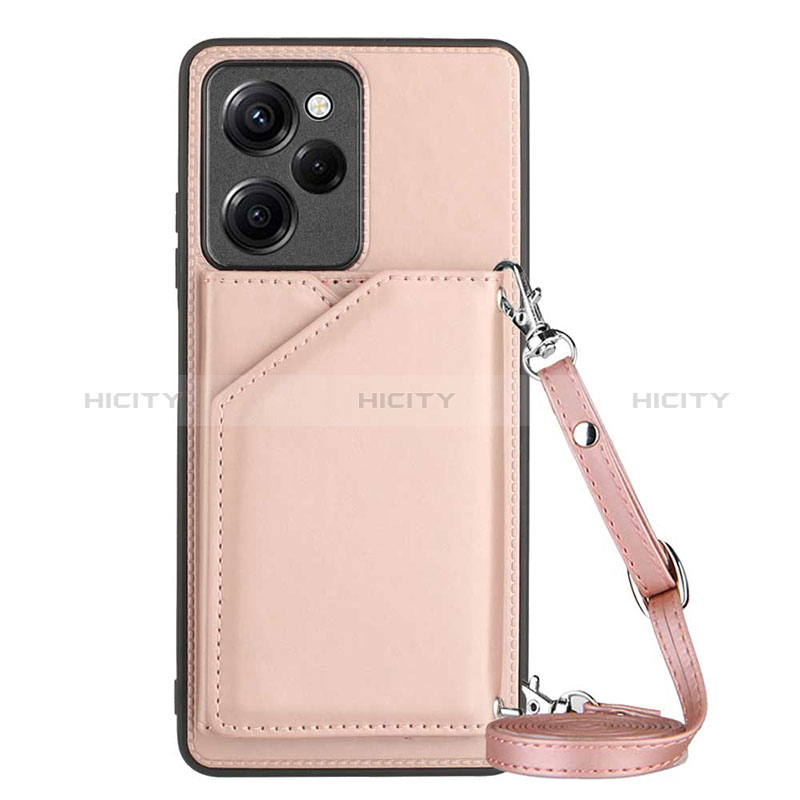 Handyhülle Hülle Luxus Leder Schutzhülle YB3 für Xiaomi Redmi Note 12 Pro Speed 5G Rosegold Plus