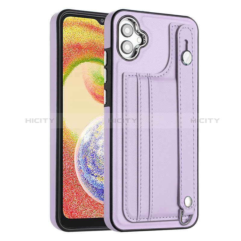 Handyhülle Hülle Luxus Leder Schutzhülle YB4 für Samsung Galaxy A04 4G Violett