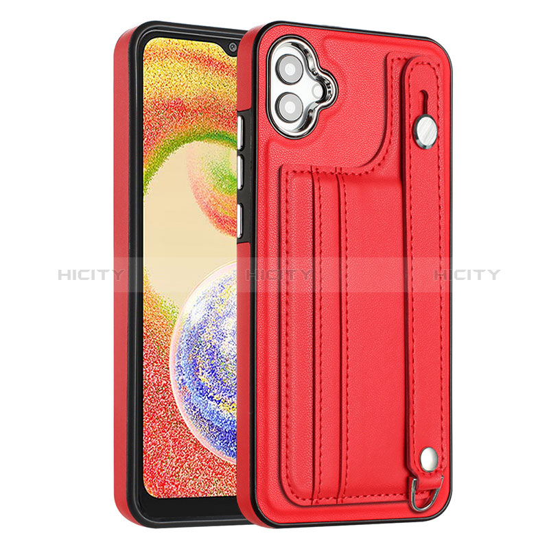 Handyhülle Hülle Luxus Leder Schutzhülle YB4 für Samsung Galaxy A04E Rot