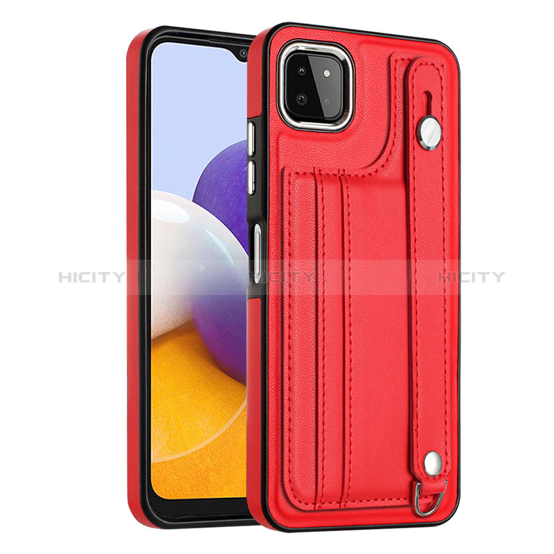 Handyhülle Hülle Luxus Leder Schutzhülle YB4 für Samsung Galaxy A22s 5G Rot