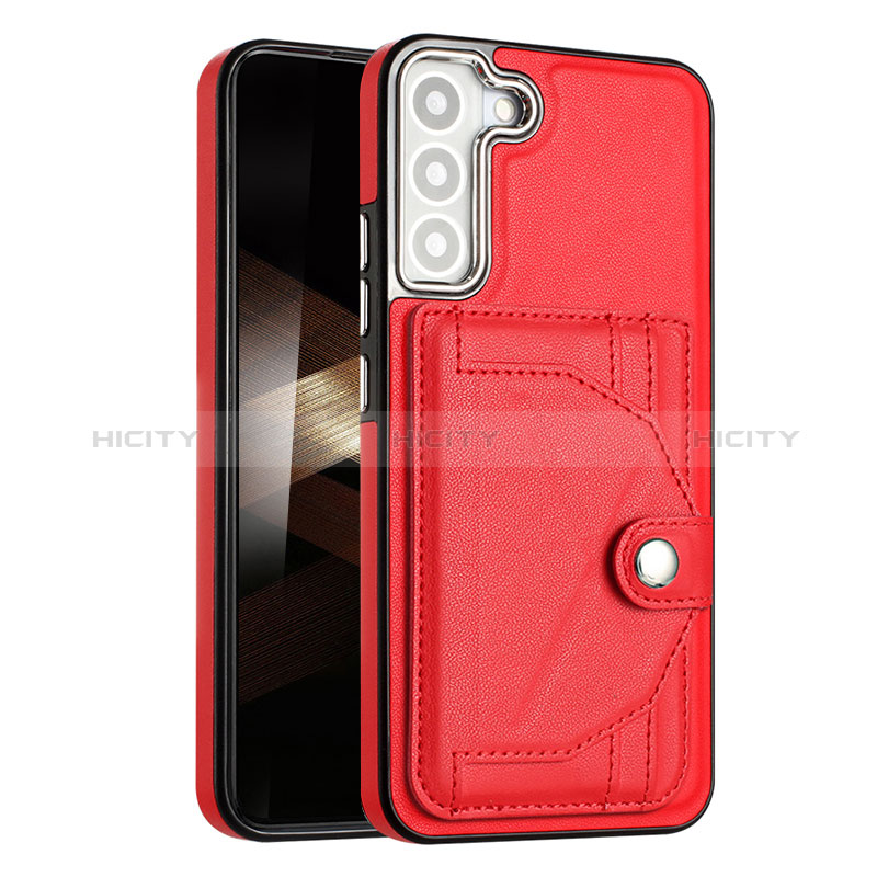 Handyhülle Hülle Luxus Leder Schutzhülle YB5 für Samsung Galaxy S24 Plus 5G Rot Plus