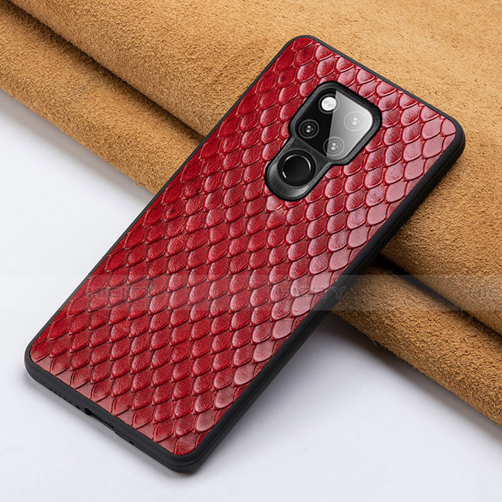 Handyhülle Hülle Luxus Leder Schutzhülle Z01 für Huawei Mate 20 X 5G Rot