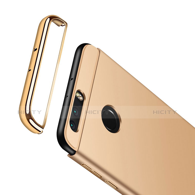 Handyhülle Hülle Luxus Metall Rahmen und Kunststoff für Huawei Honor 8 Gold