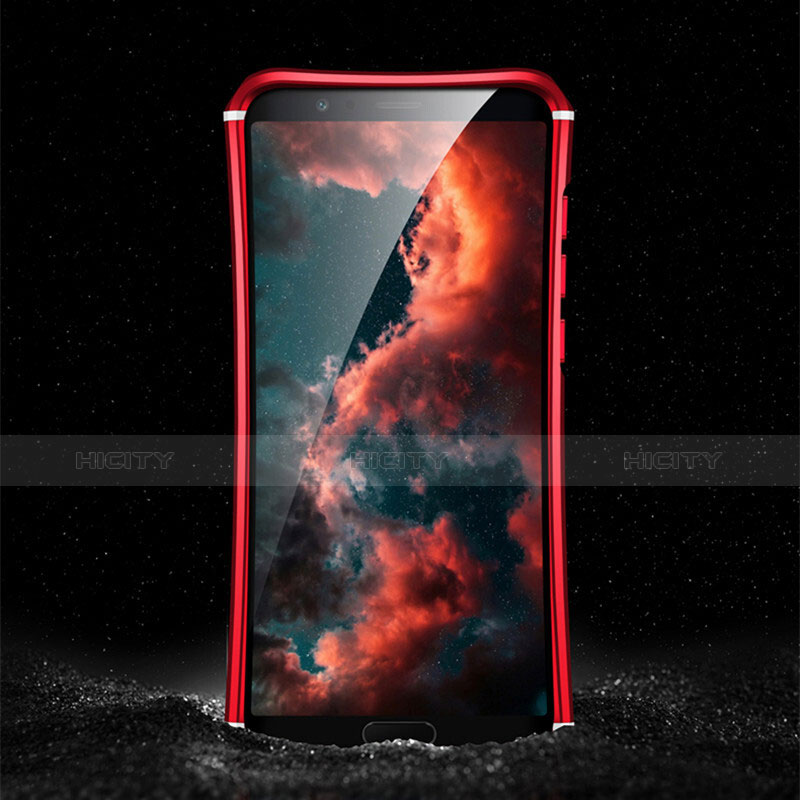 Handyhülle Hülle Luxus Metall Rahmen und Kunststoff für Huawei Honor V10 Rot