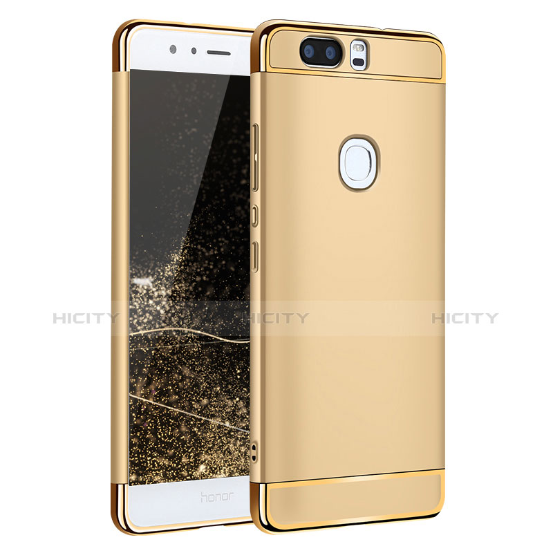 Handyhülle Hülle Luxus Metall Rahmen und Kunststoff für Huawei Honor V8 Gold