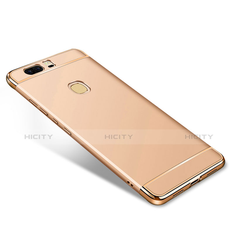 Handyhülle Hülle Luxus Metall Rahmen und Kunststoff für Huawei Honor V8 Gold