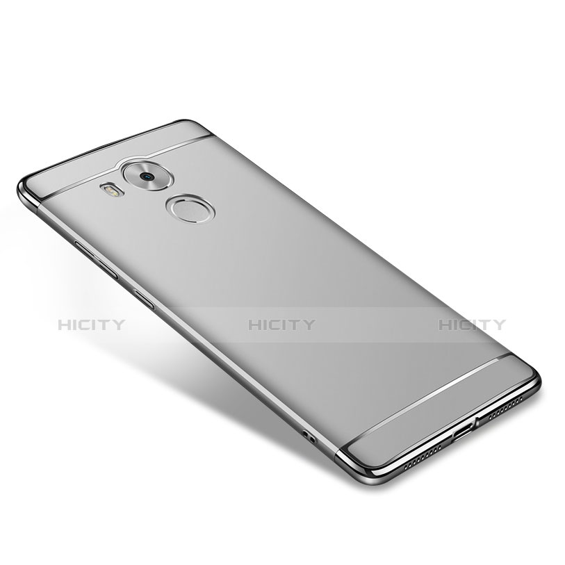 Handyhülle Hülle Luxus Metall Rahmen und Kunststoff für Huawei Mate 8 Silber groß