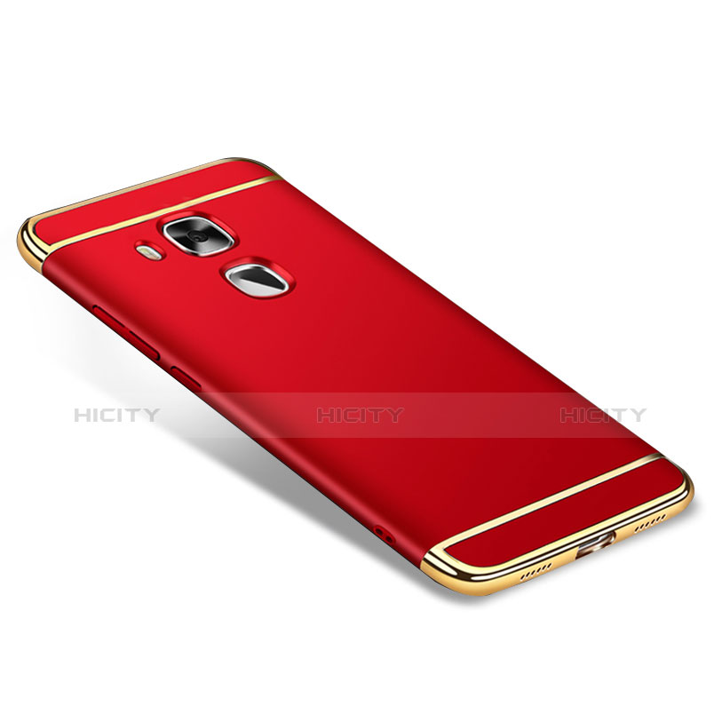 Handyhülle Hülle Luxus Metall Rahmen und Kunststoff M01 für Huawei G9 Plus Rot