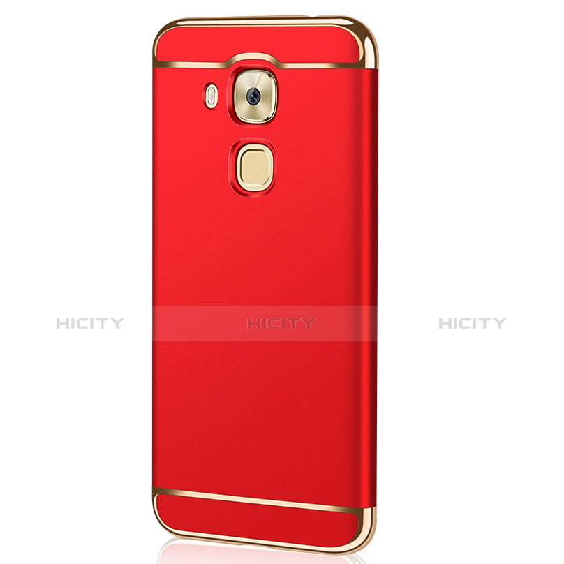 Handyhülle Hülle Luxus Metall Rahmen und Kunststoff M01 für Huawei G9 Plus Rot