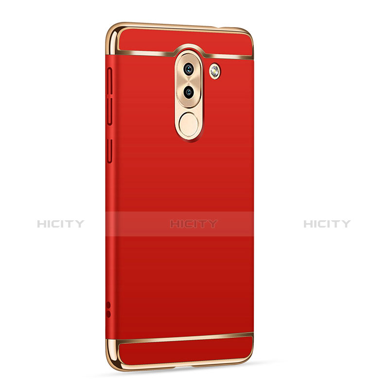 Handyhülle Hülle Luxus Metall Rahmen und Kunststoff M02 für Huawei Honor 6X Pro Rot groß