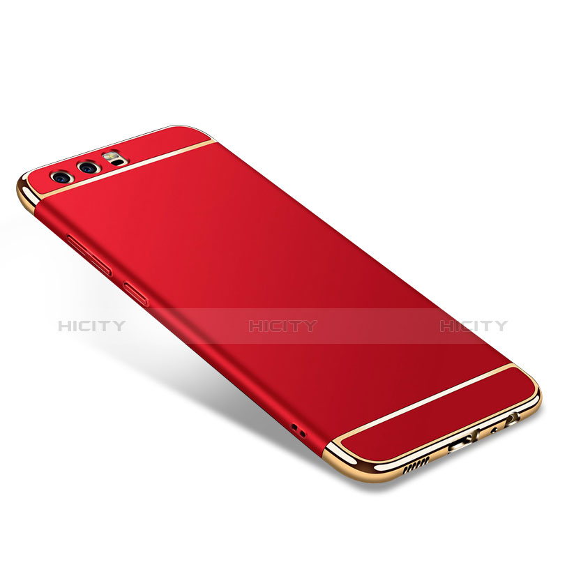 Handyhülle Hülle Luxus Metall Rahmen und Kunststoff M02 für Huawei P10 Rot