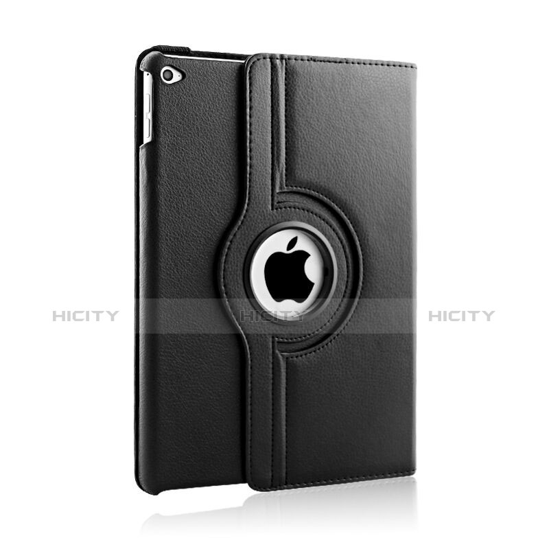 Handyhülle Hülle Rotierende Tasche Leder für Apple iPad Air 2 Schwarz